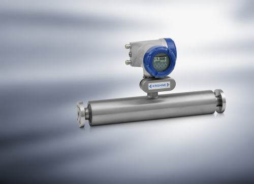 Krohne's OPTIMASS 7300 straight tube Coriolis mass flowmeter.