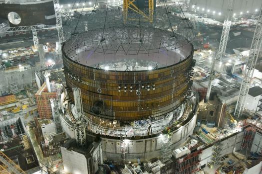 The Hinkley Point C site in 2021.