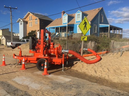 One of the hundreds of Godwin pumps, mobilized in the US to address floodwaters after Hurricane Matthew.