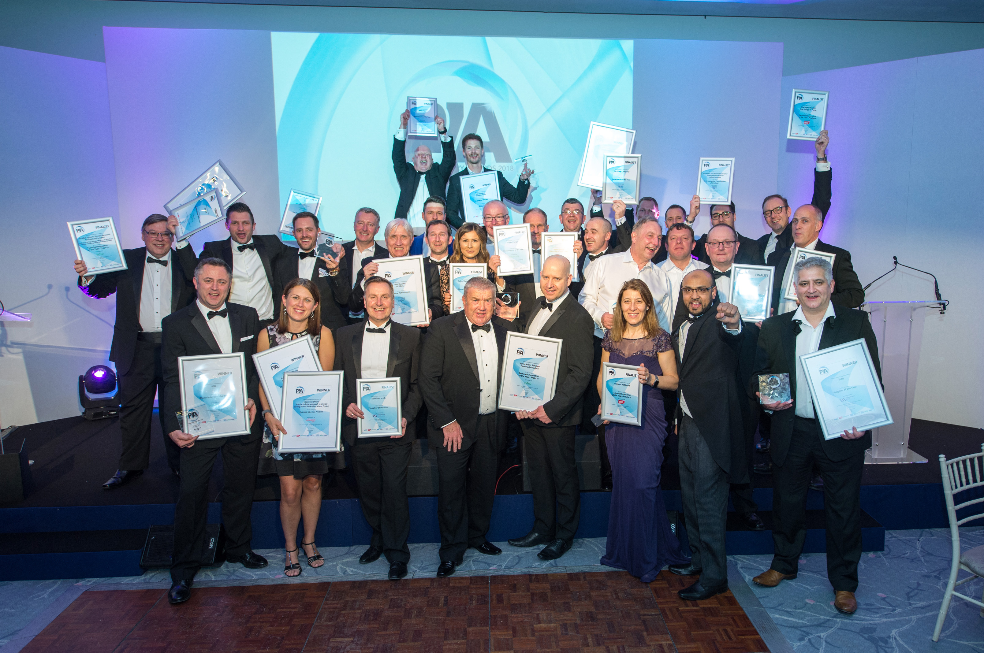 Winners and finalists of the 2018 Pump Industry Awards.