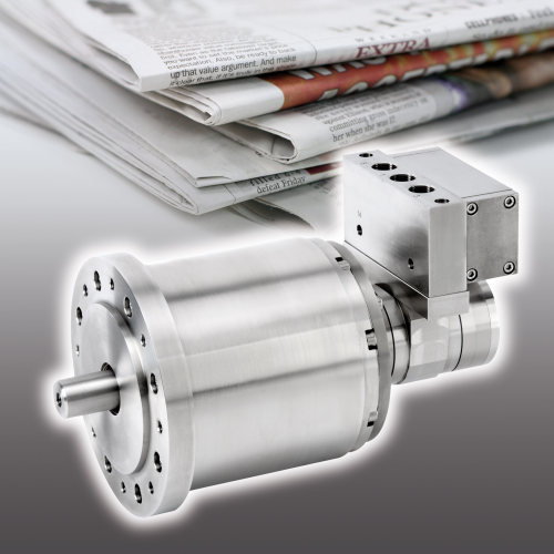 The stainless steel air vane motors from Deprag are ideal drives for wet rooms and bear up against the acidic
materials used in fibre preparation at paper factories.