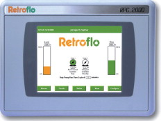 Figure 3. The RPC_2000's touch screen HMI allows operator access to real-time and historical data.