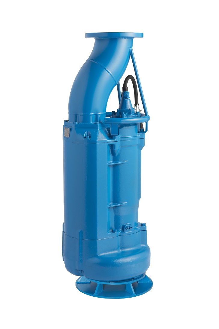 The KRSU822 submersible pump has been developed for bypassing sewage between manholes in sewage piping renewal work.