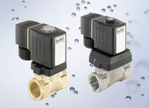 The type 6213EV solenoid valves are available in brass and stainless steel as standard.