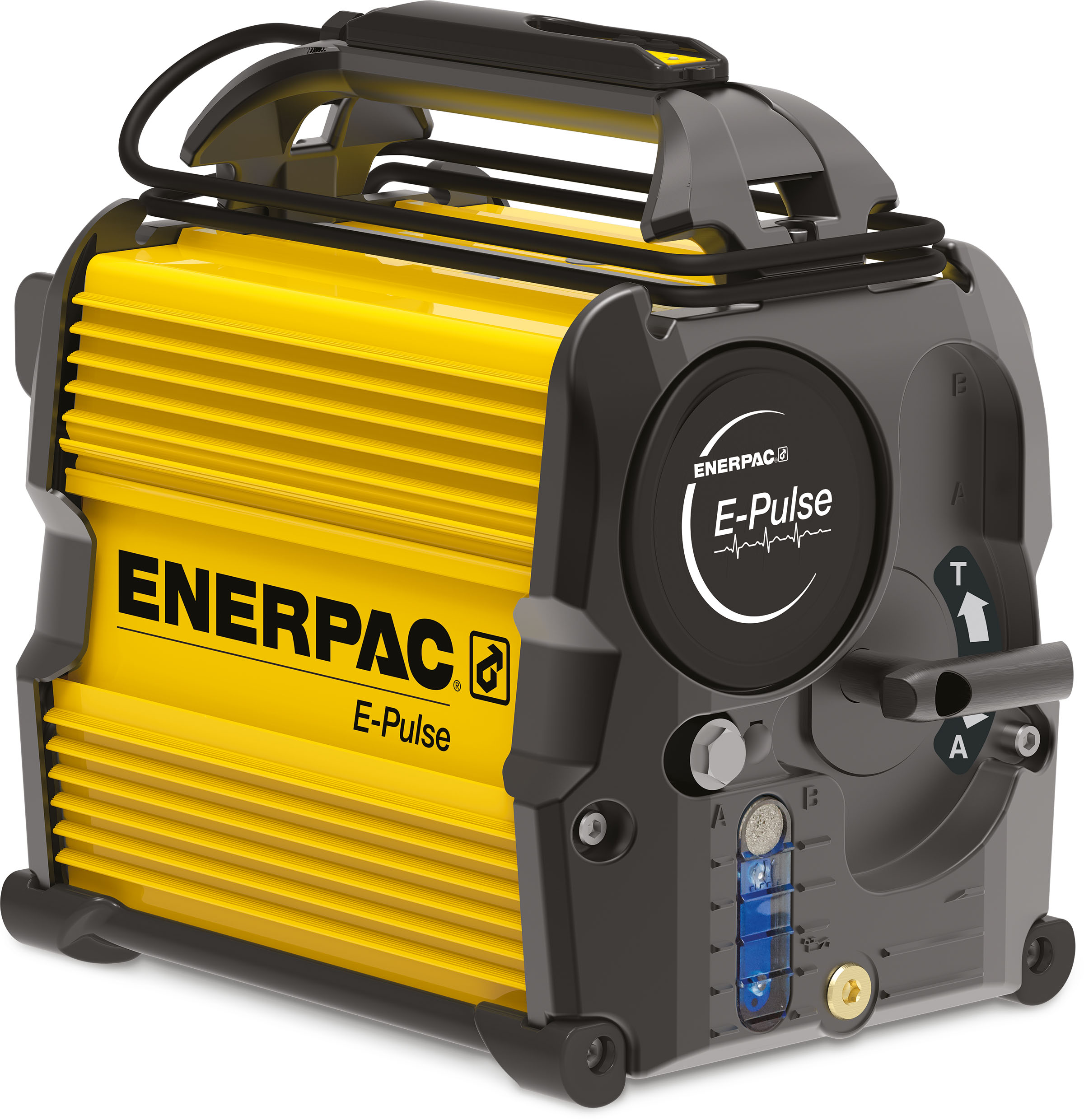 Enerpac’s new E-Pulse electric hydraulic pump has smart controls and maintains constant motor power across the pressure range.