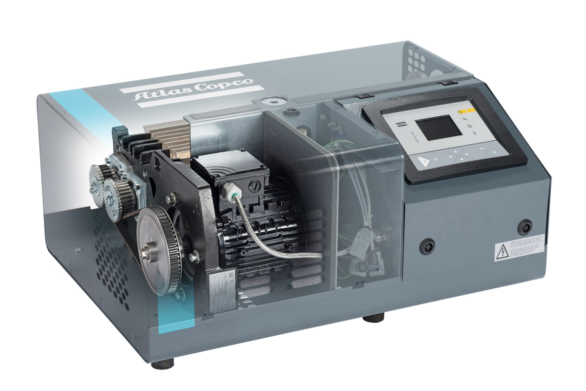 Atlas Copco's DHS 065-200 VSD+ dry screw vacuum pump offers zero contamination.