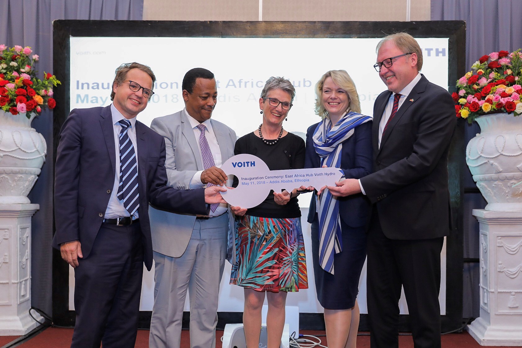 Opening the new Voith Hydro East Africa Hub in Addis Ababa, Ethiopia.