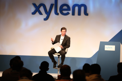 Meeting and listening to customers has been a major part of Patrick Decker's first 18 months at Xylem.