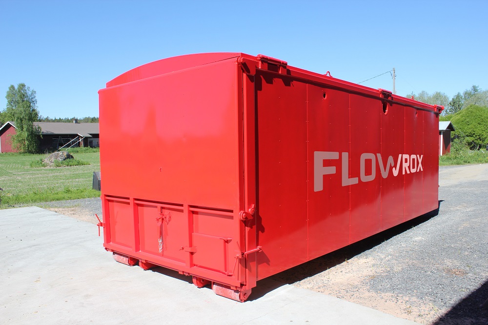 The Flowrox Geobag, an all-in-one geotextile filtration and dewatering unit.
