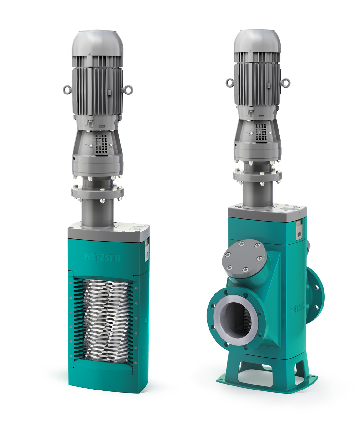 Netzch’s N.Mac Twin Shaft Grinder is designed to fragment materials in wastewater treatment, biogas and biomass plants, food and animal processing.