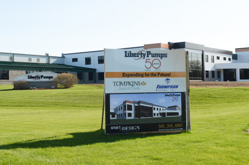 Liberty Pumps' facility in Bergen, New York.