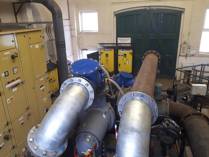 Selwood electric rental pumps provided a solution in a complex indoor over-pumping application.