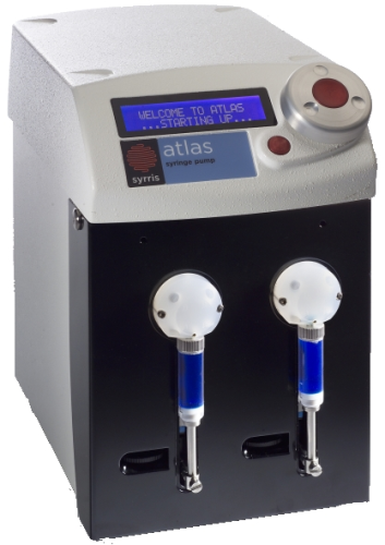 The Atlas syringe pump for chemical dosing.