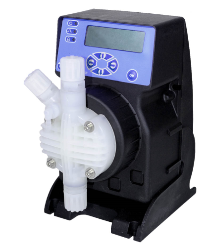 Etatron’s PVDF pump head.