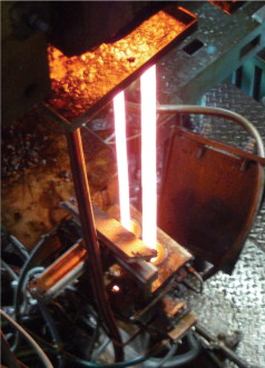 Figure 1b. Glass production – forming at high temperature.