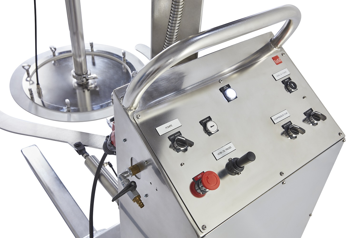 The follower plate system can be used to pump highly viscous substances.