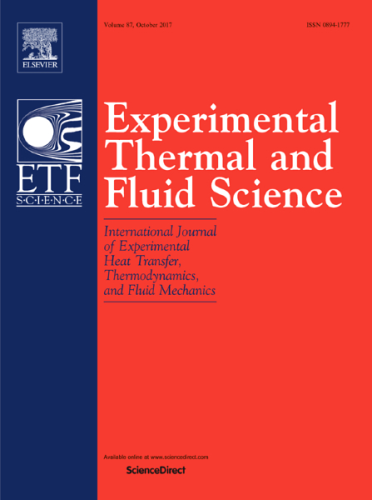 Elsevier journal Experimental Thermal and Fluid Science.
