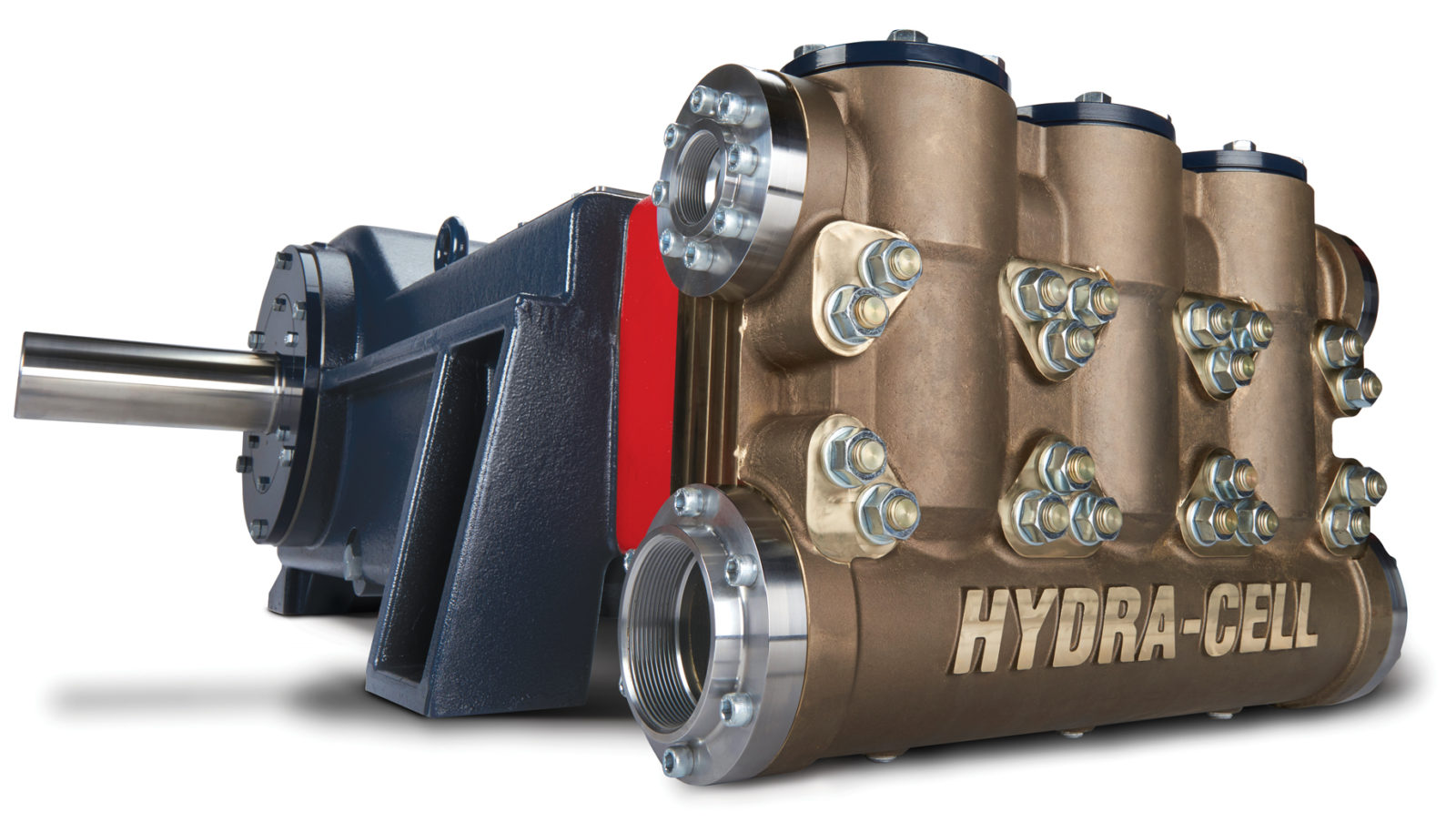 The Hydra-Cell T200 Series medium pressure pumps have no seals or packing.