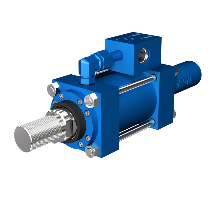 The electrohydraulic cylinder has a reduced setup time with simplified plumbing and electrical connections.