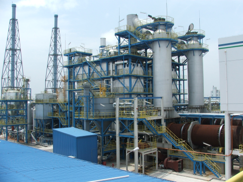 The waste incinerator system installed at the Shanghai Chemical Industrial Park by Metso Minerals.