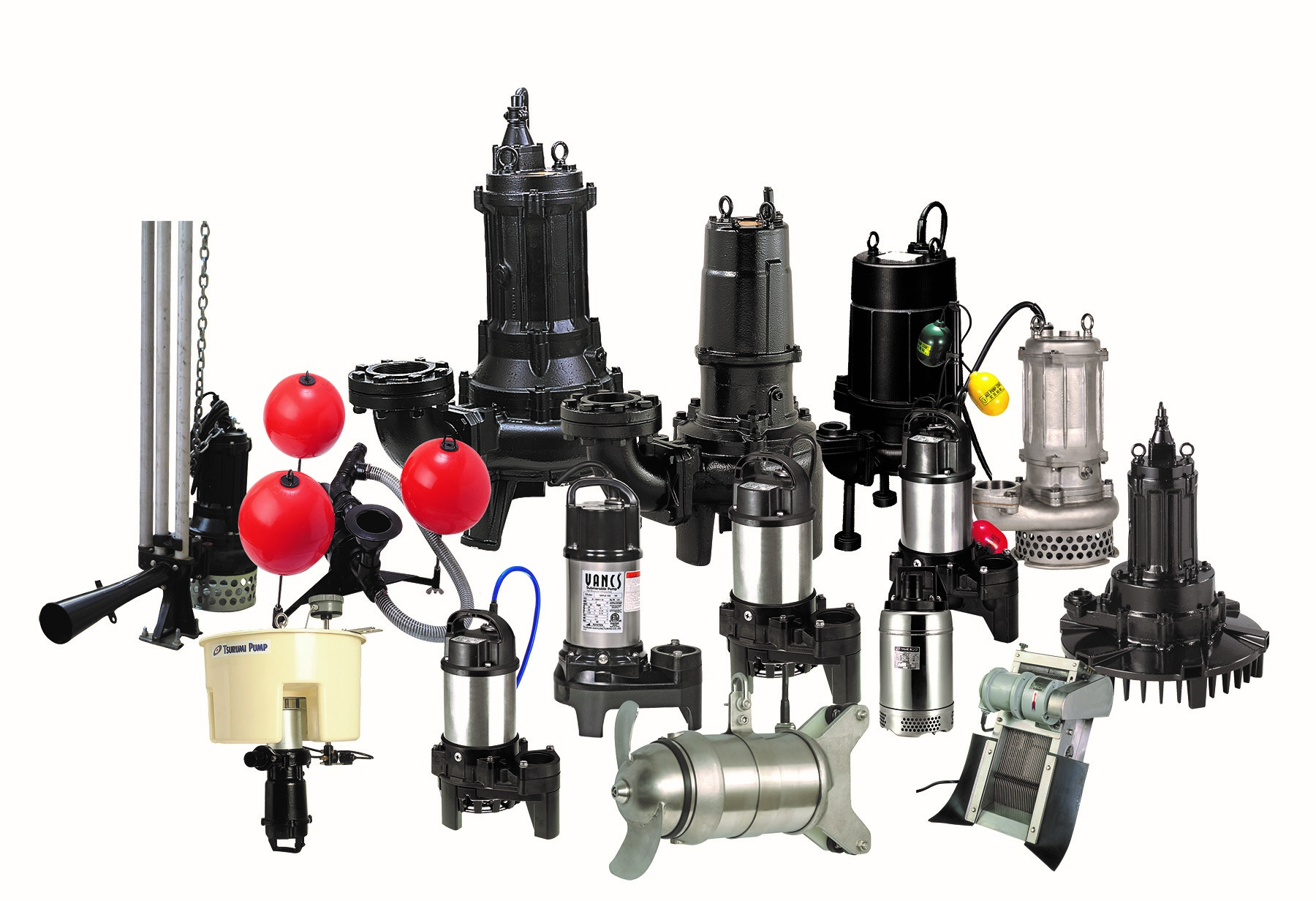 Tsurumi’s range of process equipment and sewage and wastewater pump line, on display this week at WEFTEC.