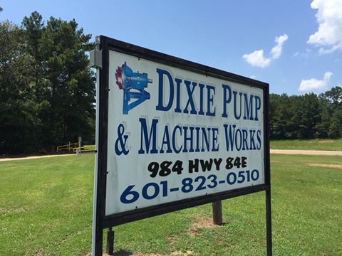 Dixie Pump & Machine Works signage.