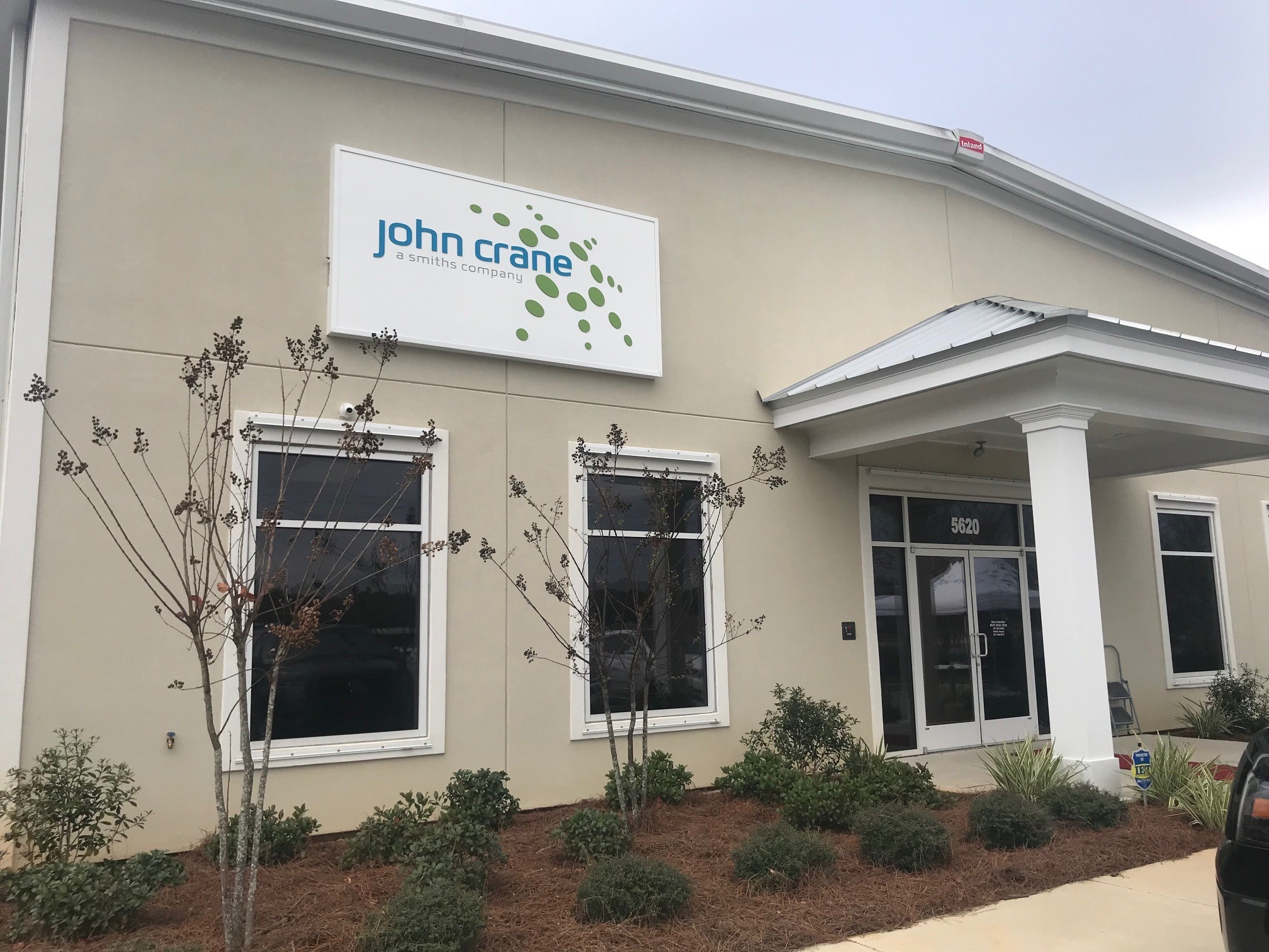 The facade of the new John Crane service centre in Mobile.