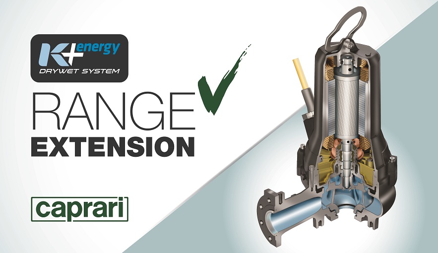 Launched on the market in 2018, Caprari’s K+ Energy pumps features the Dry Wet cooling system that allows the customer to use a single electric pump model both for submerged applications and in dry chambers.