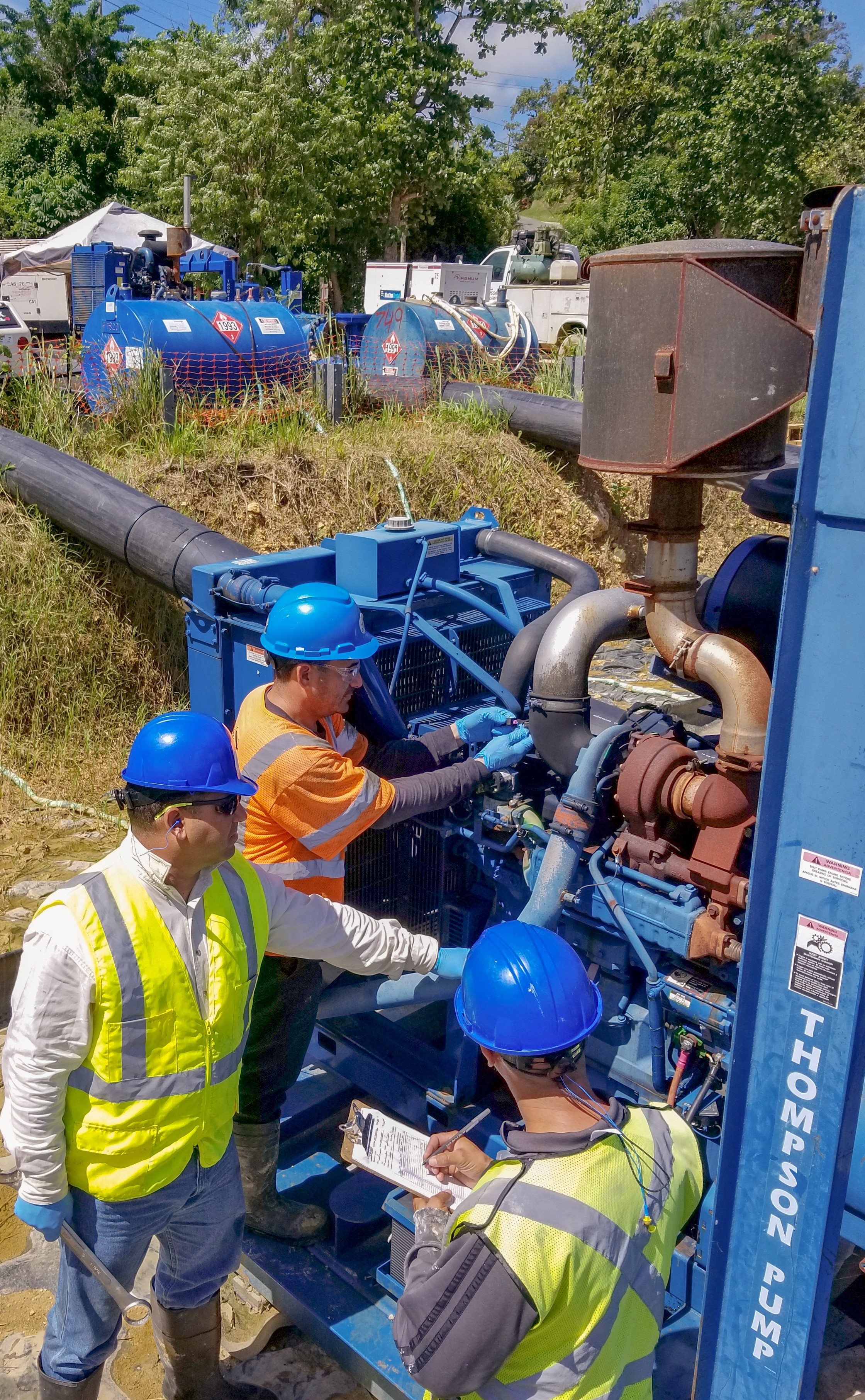 Staff from Thompson Pump continue to support the community in Puerto Rico after last year's hurricane.