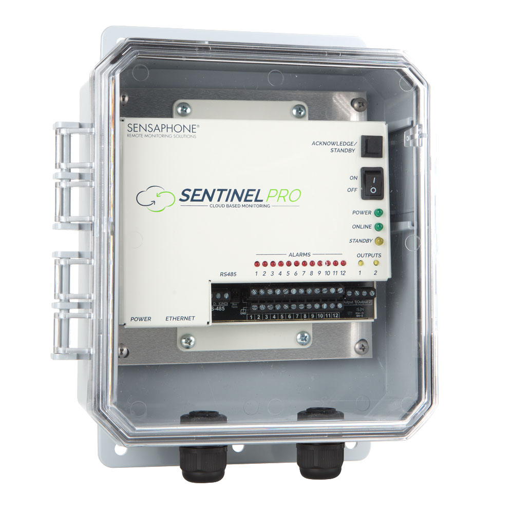 The Sentinel PRO system provides water and wastewater facility operators 24/7 remote monitoring.