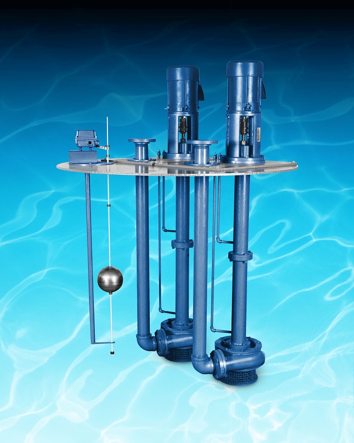 The Vertiflo Series 800 industrial vertical immersion sump pump.