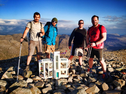 The 'Three Peaks Challenge' team.