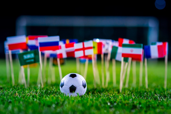 The national flags of the 2018 Fifa World Cup. Image courtesy of kovop58/Shutterstock.com.