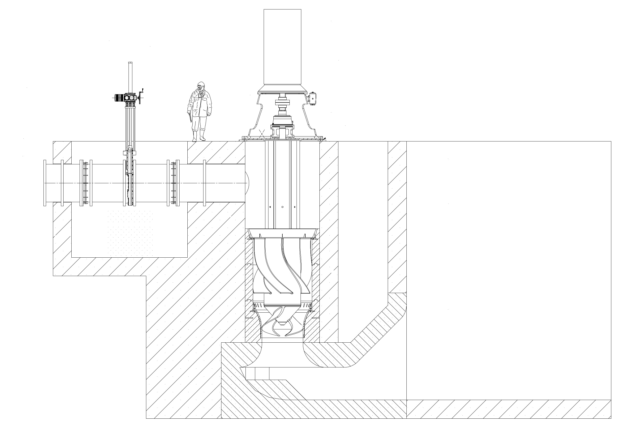 Fig. 2. The general arrangement of the pump.