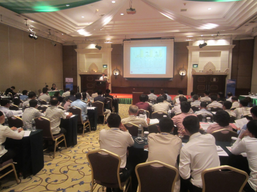 Ebara's seminars on pumps for Cambodia's main water suppliers were well attended.