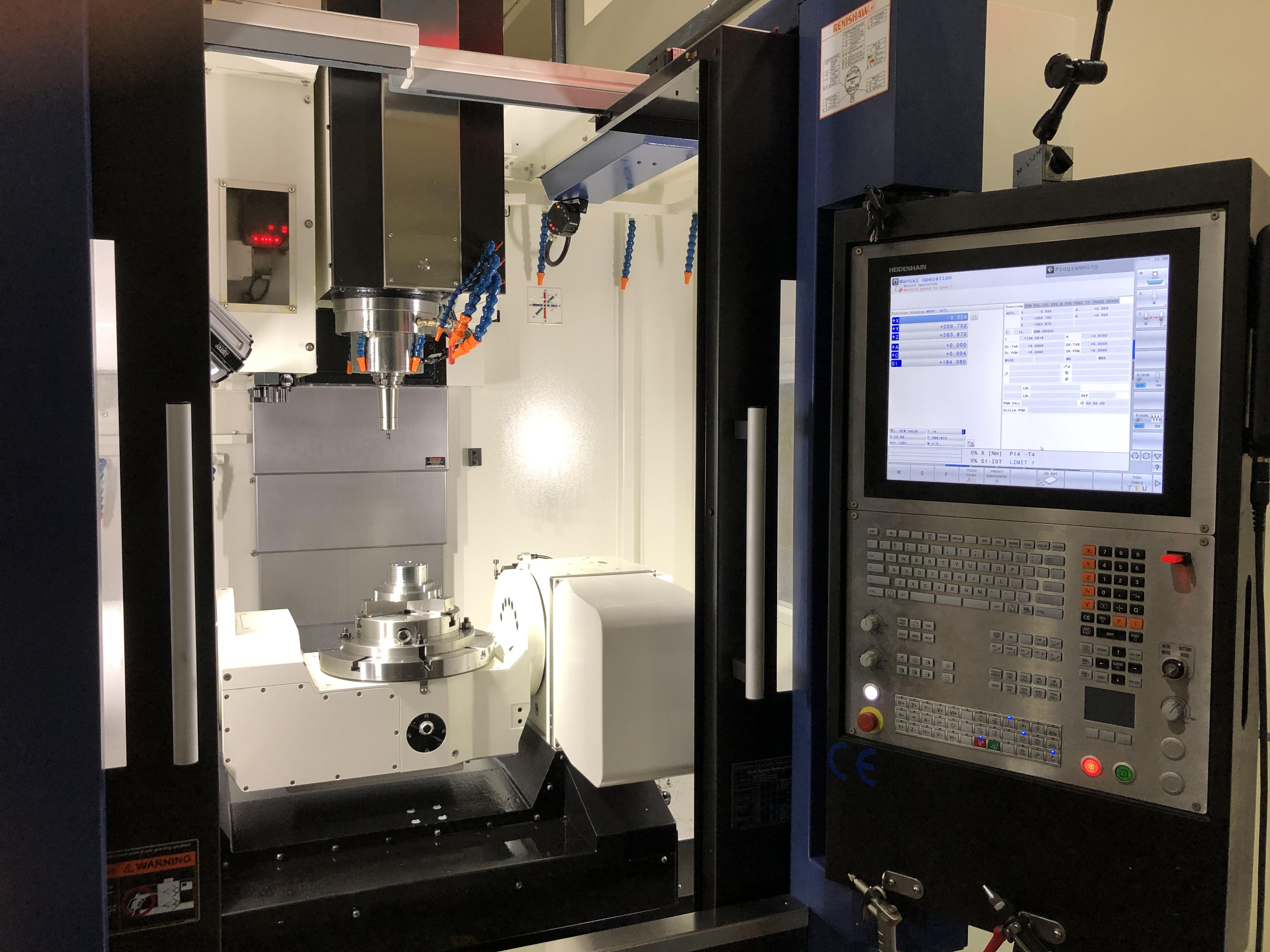 The additional 5-axis movement allows for machining angles and arcs of more than 300 engineering-grade plastics and high-performance polymers.
