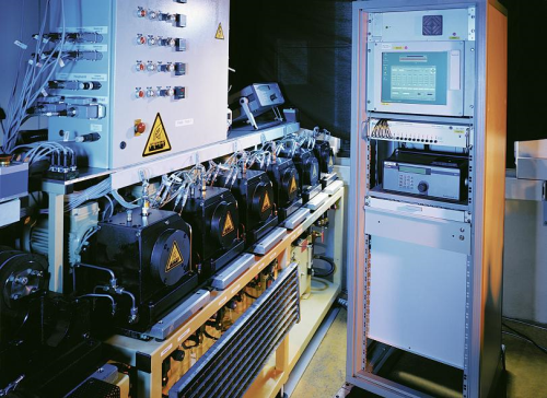 A rating life test stand at Schaeffler's research and development centre in Herzogenaurach, Germany.