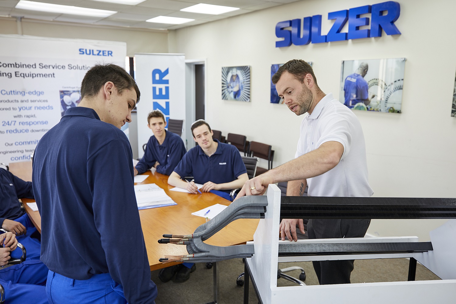 The training of new staff and apprentices is central to Sulzer retaining its knowledge and expertise.