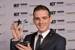 Josh Barber, the IET's Apprentice of the Year.