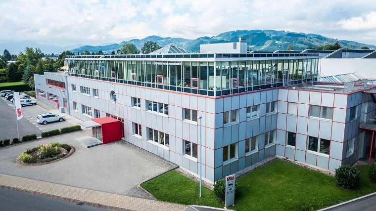 An aerial view of Kral's headquarters in Austria.
