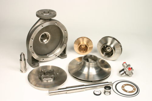 A selection of Amarinth’s pump spares and re-engineered components.