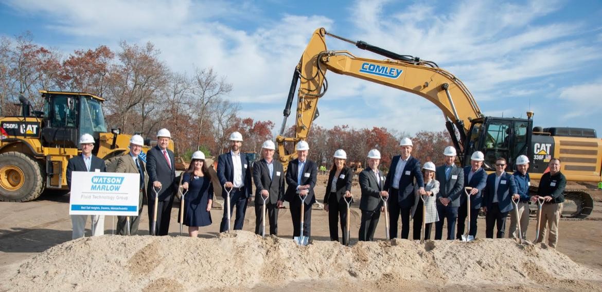 Breaking ground in Devens, Massachusetts.